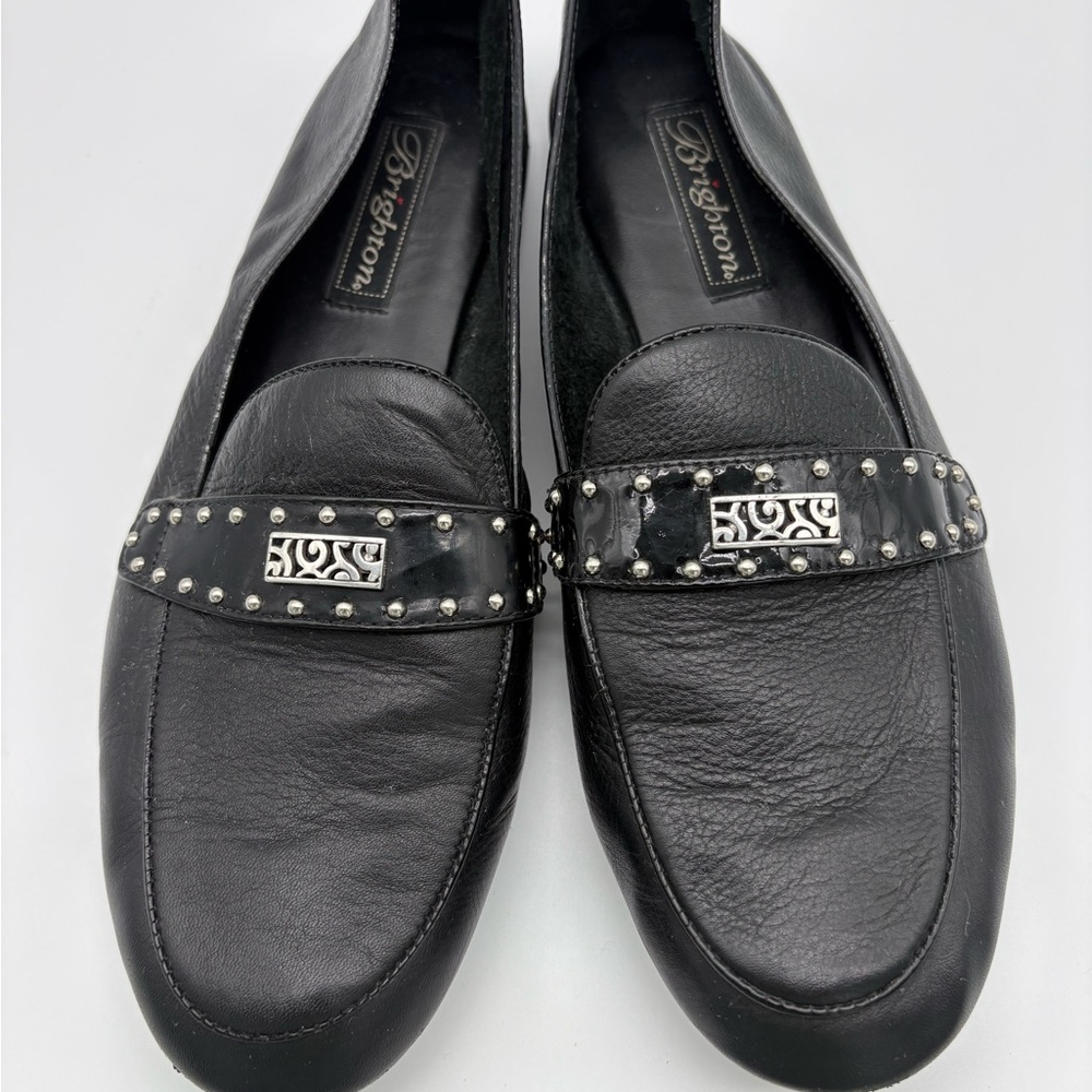 Brighton Womens Black Loafers